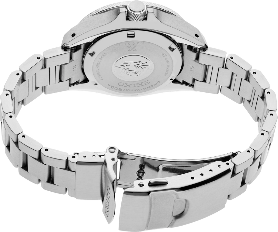 SRPL11 Seiko Prospex Samurai Diver Red Dial Stainless Steel Watch