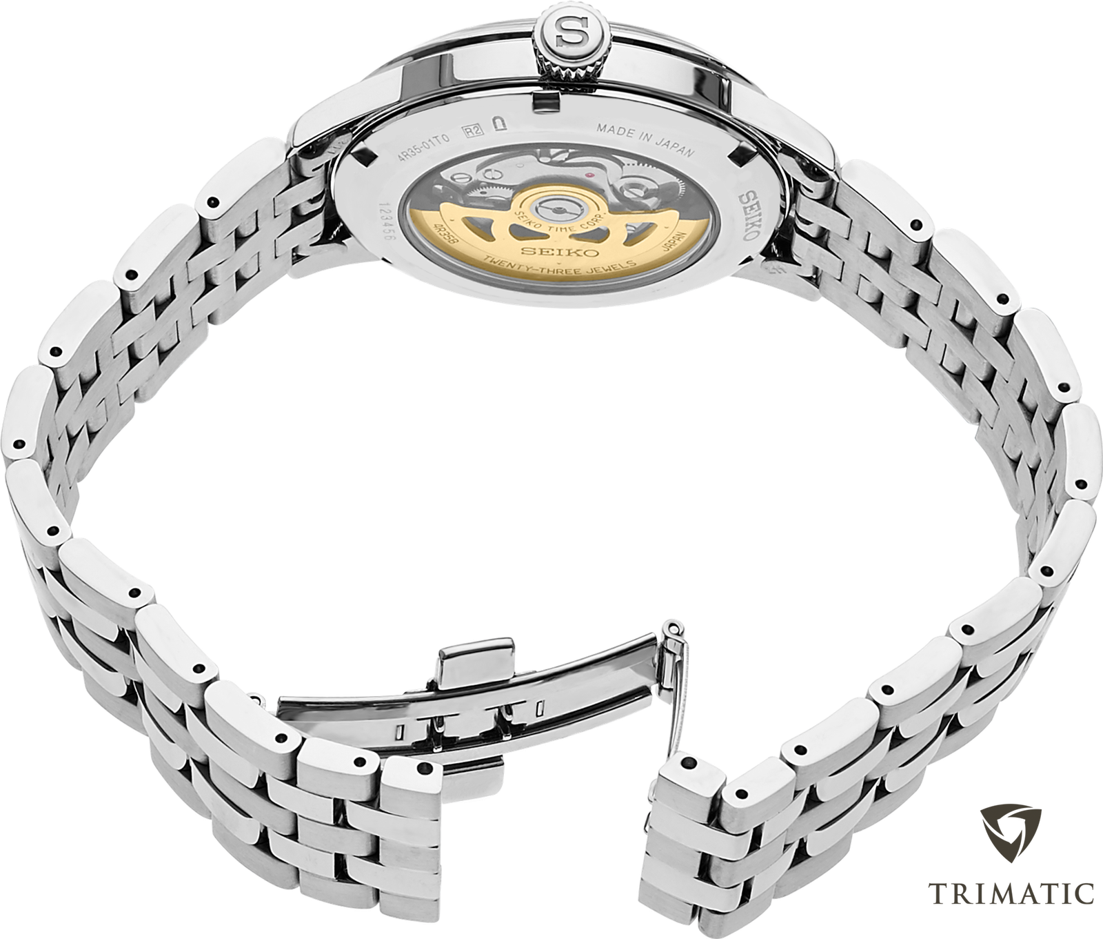 SRPB41 Seiko Presage Automatic Blue Dial Stainless Steel Men’s Watch