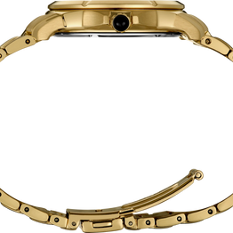 Seiko SUR588 Coutura Quartz MOP Dial Gold Tone Stainless Steel Ladies Watch