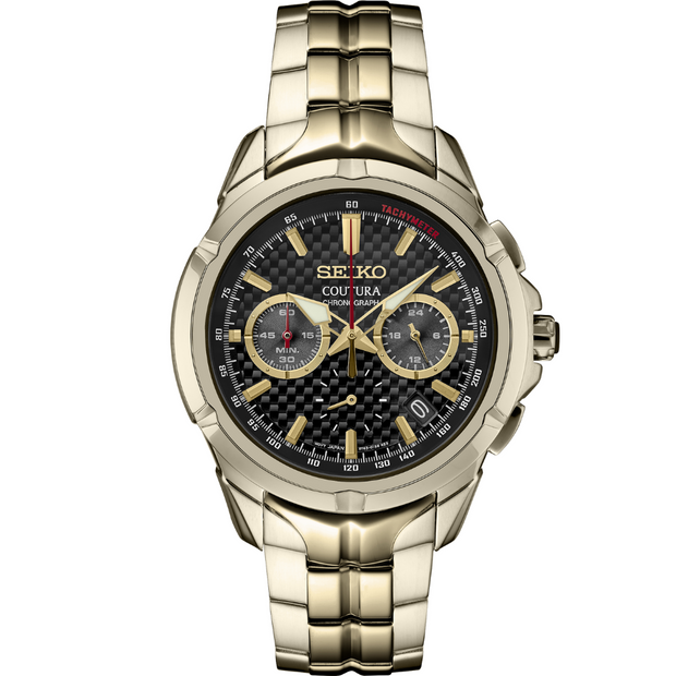 SSB438 Seiko Coutura Quartz Chronograph Black Dial Men's Watch
