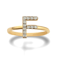 Gold Personalized Diamond Initial 