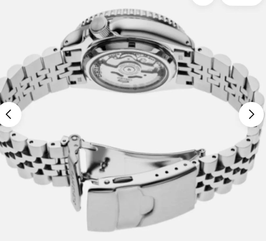 Seiko 5 SSK023 Sports Automatic Steel Bracelet Black Dial Watch