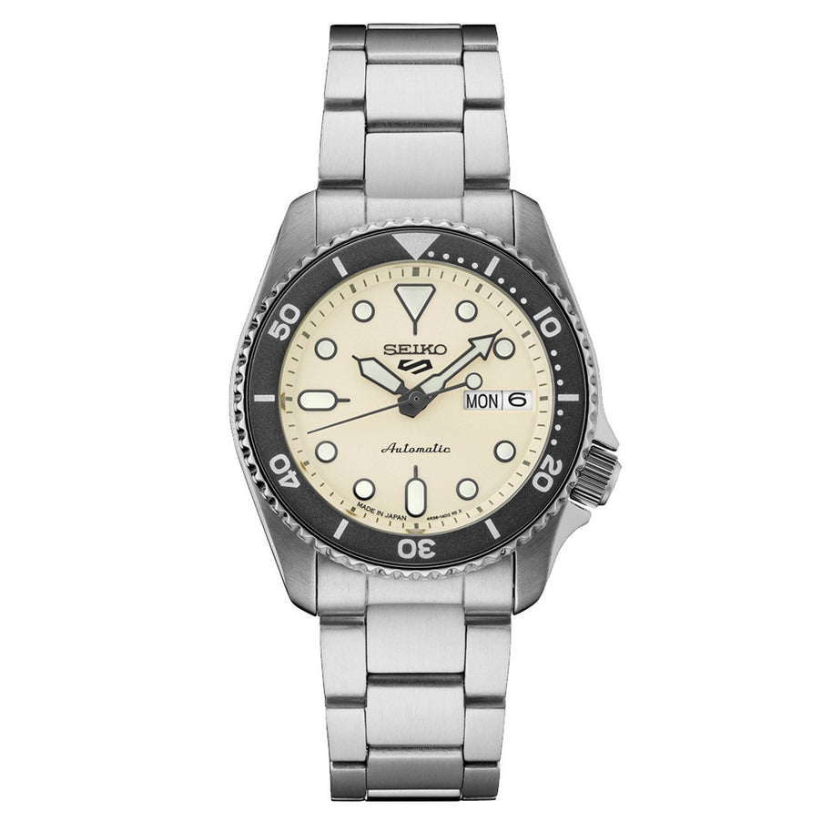 SRPK31 Seiko 5 Sports Automatic Watch Light Beige Dial
