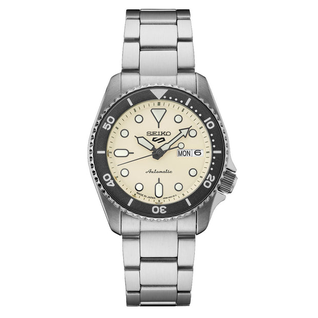 SRPK31 Seiko 5 Sports Automatic Watch Light Beige Dial