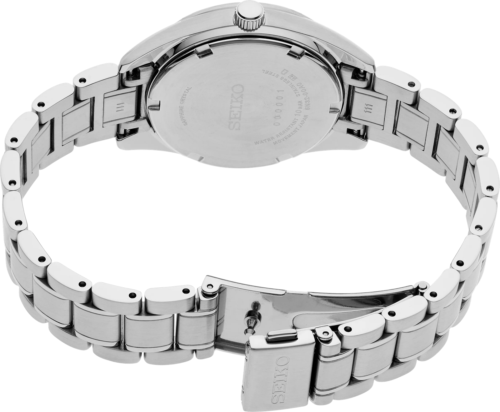 Seiko SUR581 Diamonds Light Blue Dial Stainless Steel Women's Watch
