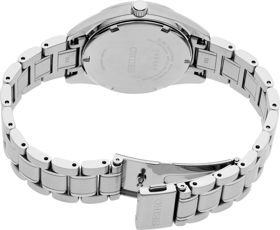 Seiko SUR581 Diamonds Light Blue Dial Stainless Steel Women's Watch