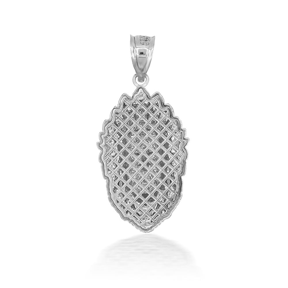 925 Sterling Silver 3D Apache Pendant Necklace