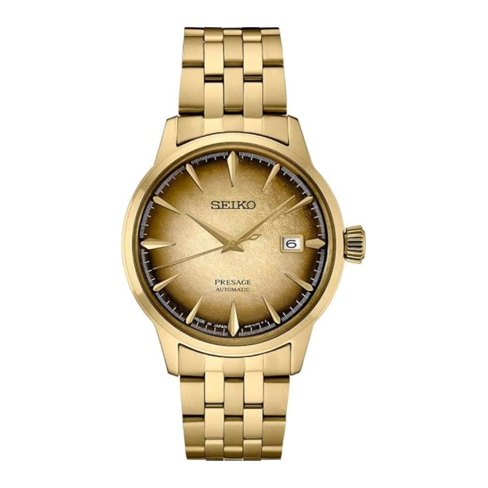 Seiko SRPK48 Automatic Presage Cocktail Gold Tone Men's Watch