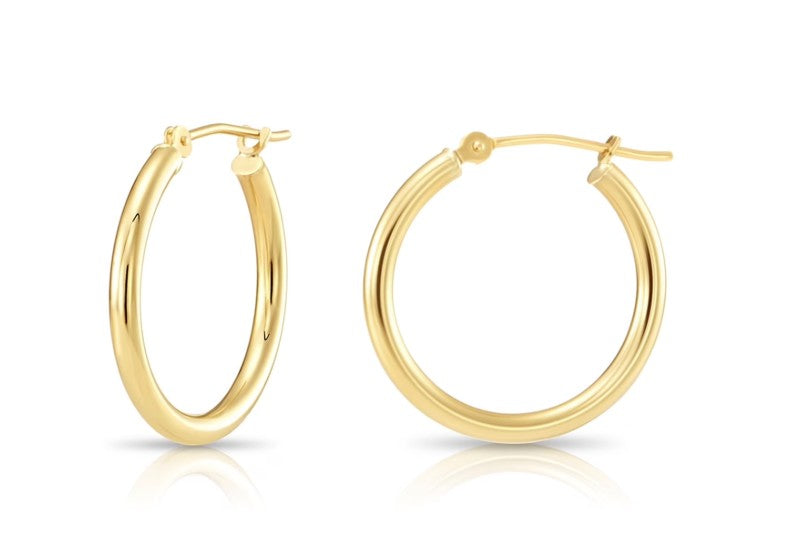 10K Yellow Gold Hoops