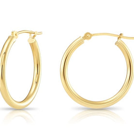 10K Yellow Gold Hoops