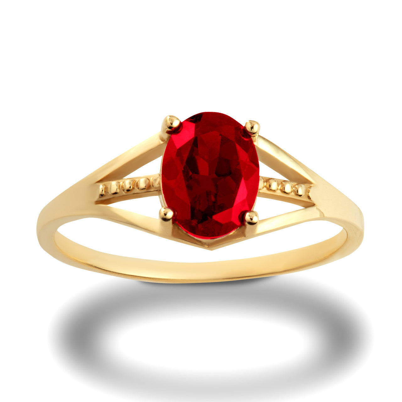 Gold Ladies Birthstone Ring (Available in Yellow/Rose/White Gold)