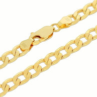 10K Yellow Gold Curb Cuban Chain