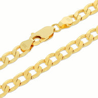 10K Yellow Gold Curb Cuban Chain
