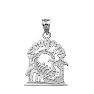 Sterling Silver 12 Zodiac Signs Pendant Necklace