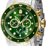 Invicta Silver Gold Two Tone Men's Watch TYS - 40191