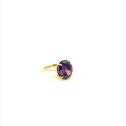 Gold Classic Roped Gemstone Love Ring (Available in Yellow/Rose/White Gold)