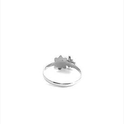 .925 Sterling Silver Daisy Flower Bee Ring