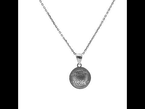 Silver Baseball/Softball Charm Sports Pendant Necklace