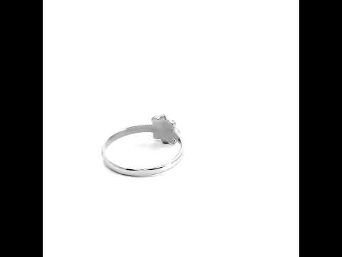 925 Sterling Silver Daisy Flower Ring