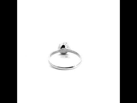 925 Sterling Silver Diamond Cut Rose Flower Ring