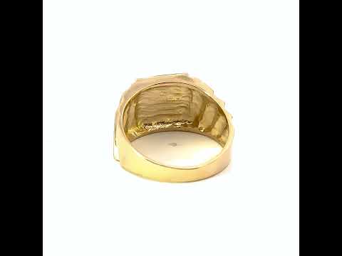 Yellow Gold Men's Timeless Solid Signet Ring