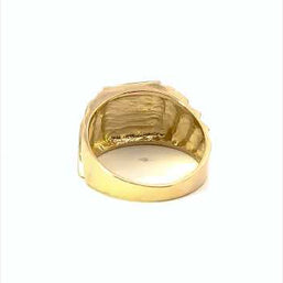 Yellow Gold Men's Timeless Solid Signet Ring