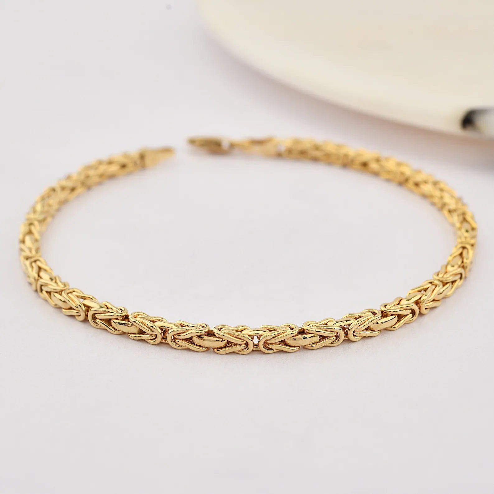 10K Yellow Gold Byzantine Bracelet