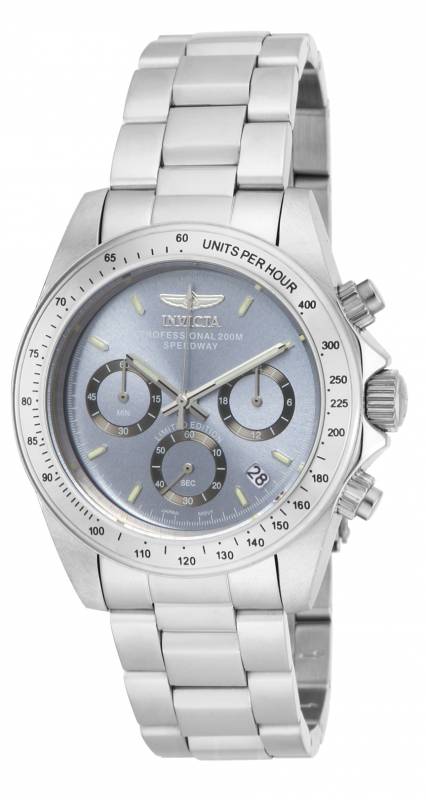 Invicta Men's ILE9211A Speedway Quartz Chronograph Charcoal Dial Watch