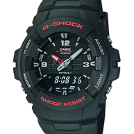 Casio G-Shock G100-1BV Analog-Digital Black Resin Strap Men's Watch