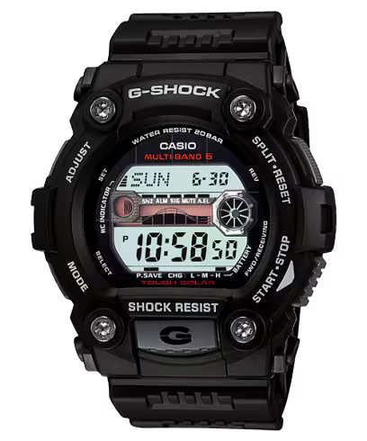 Casio G-Shock GW-7900-1 Tough Solar Multi-Band 6 G-Rescue Digital Men's Watch