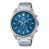Casio Edifice EF650D-2AV Chronograph Watch for Men | Blue Dial | Stainless Steel | 100M Water Resistant