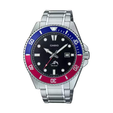 Casio Duro MDV106DD-1A2V Pepsi Bezel Dive Watch