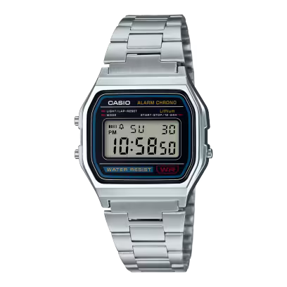 Casio A158WA-1 Vintage Digital Stainless Steel Unisex Watch