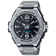 Casio MWA-100HD-1AV Analog Black Dial Stainless Steel Men's Watch
