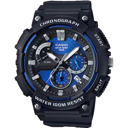 Casio MCW-200H-2AV Chronograph Blue Dial Men's Watch