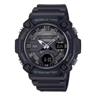 Casio AEQ-120W-1BV Analog-Digital Black Resin Men's Watch