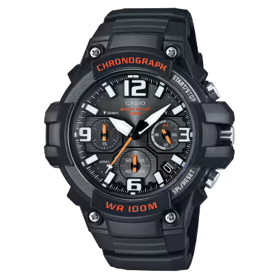Casio MCW-100H-1AV Chronograph Black Dial Men's Watch