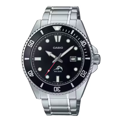 Casio MDV-106DD-1A1 Duro Black Dial Stainless Steel Men's Dive Watch