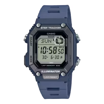 Casio WS-B1000-2AV Bluetooth Step Tracker Digital Blue Men's Watch