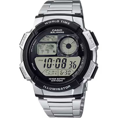 Casio AE1000WD-1AV Digital Stainless Steel Men's Watch