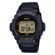 Casio W-219H-1A2V Digital Black Resin Men's Watch