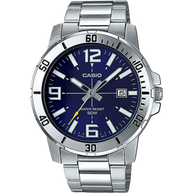 Casio MTPVD01D-2BV Men's Blue Dial Stainless Steel Watch