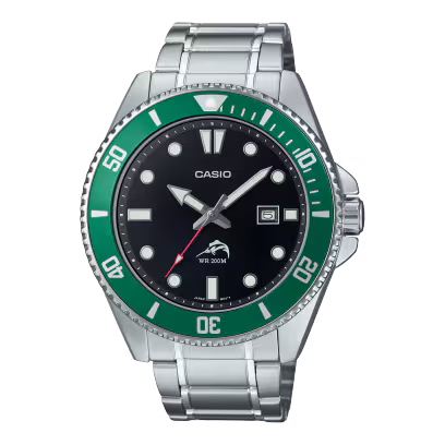 Casio Duro MDV106DD-1A3V Green Bezel Dive Watch