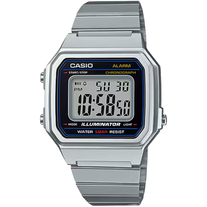 Casio B650WD-1A Vintage Digital Stainless Steel Men's Watch