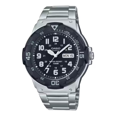Casio MRW-200HD-1BV Analog Black Dial Stainless Steel Men's Watch