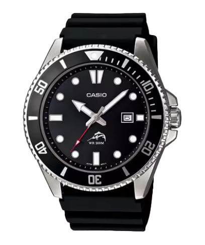 Casio Duro MDV106-1A Men's 200M Black Dive Watch with Quartz Movement