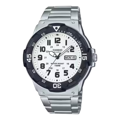 Casio MRW-200HD-7BV Analog White Dial Stainless Steel Men's Watch