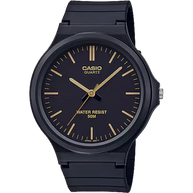 Casio MW240-1E2V Analog Black Dial Gold-Tone Men's Watch