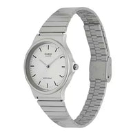 Casio MQ24D-7E Analog White Dial Stainless Steel Unisex Watch