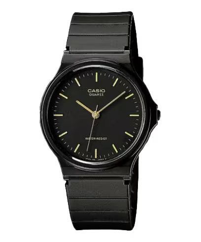 Casio MQ24-1E Analog Black Dial Resin Unisex Watch